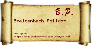 Breitenbach Polidor névjegykártya